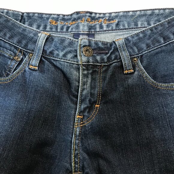 Levis 501 Dark Wash low Rise Skinny - Size 27 - Picture 11 of 13